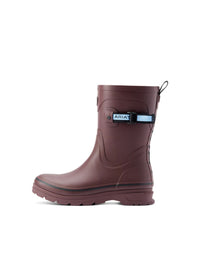 Kelmarsh Rubber Boots Maroon