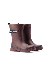 Kelmarsh Rubber Boots Maroon