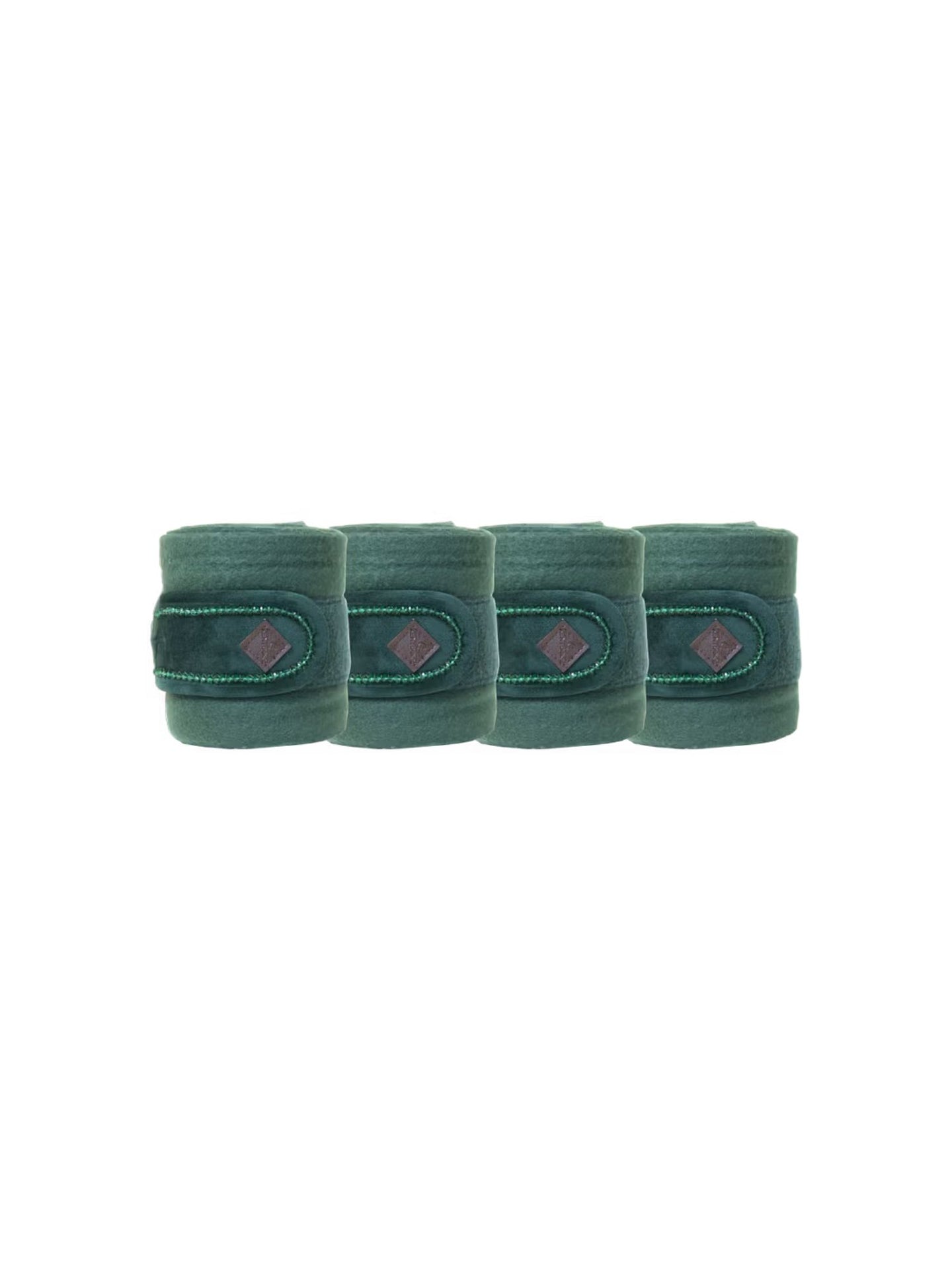 Fleecelindor Polar Velvet Pearls Pine Green