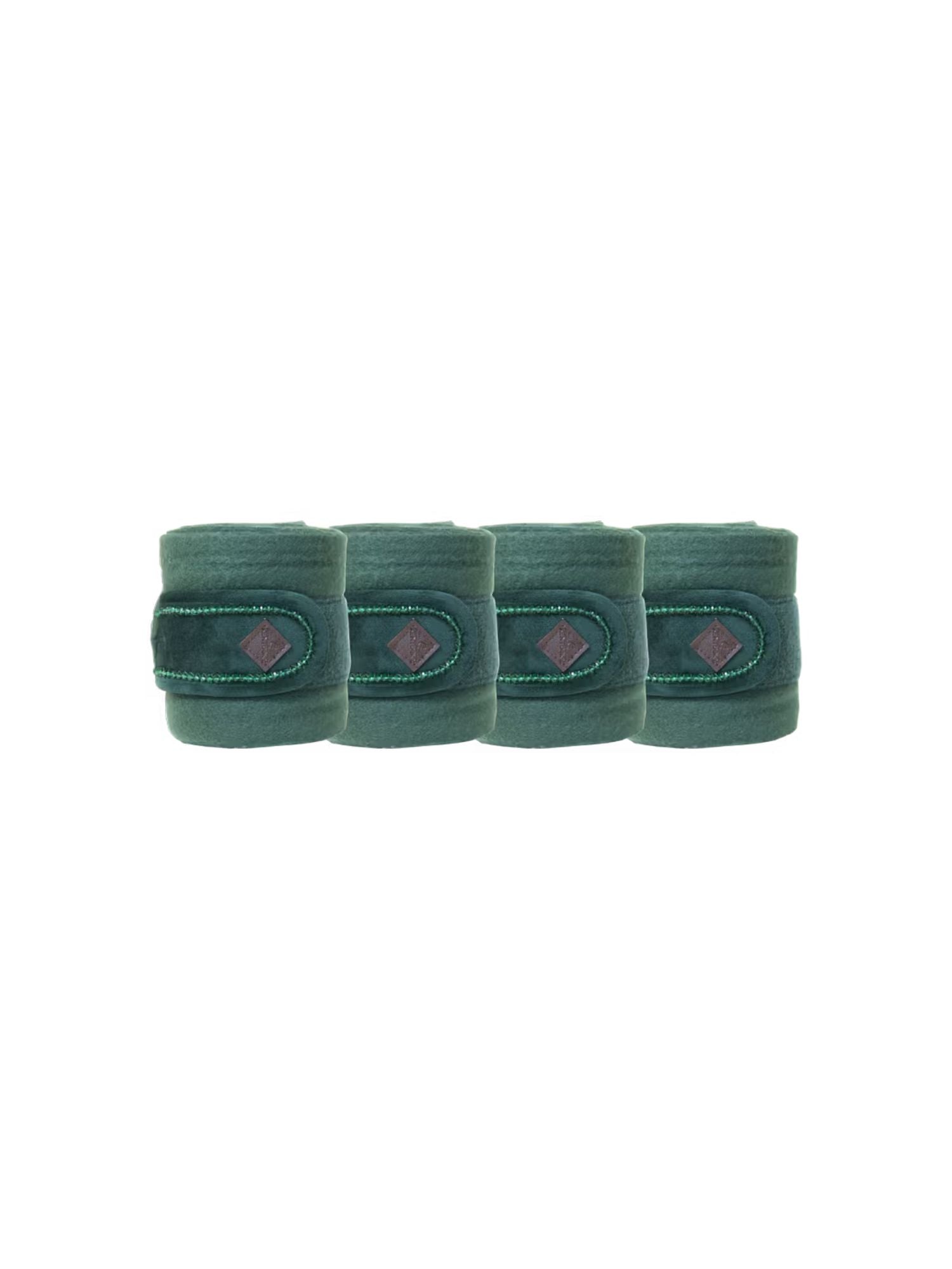 Fleecelindor Polar Velvet Pearls Pine Green