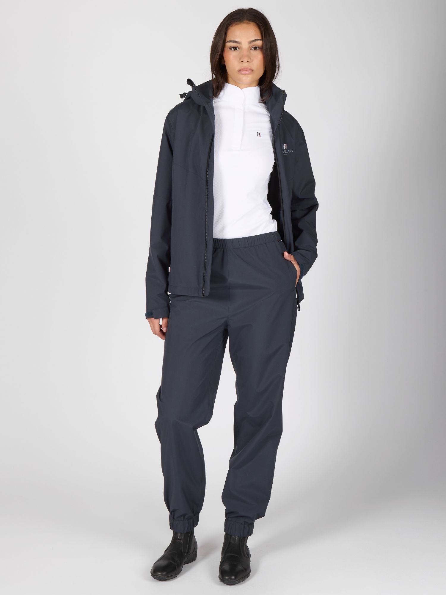 Classic Unisex Lightweight Rain Jacket Navy