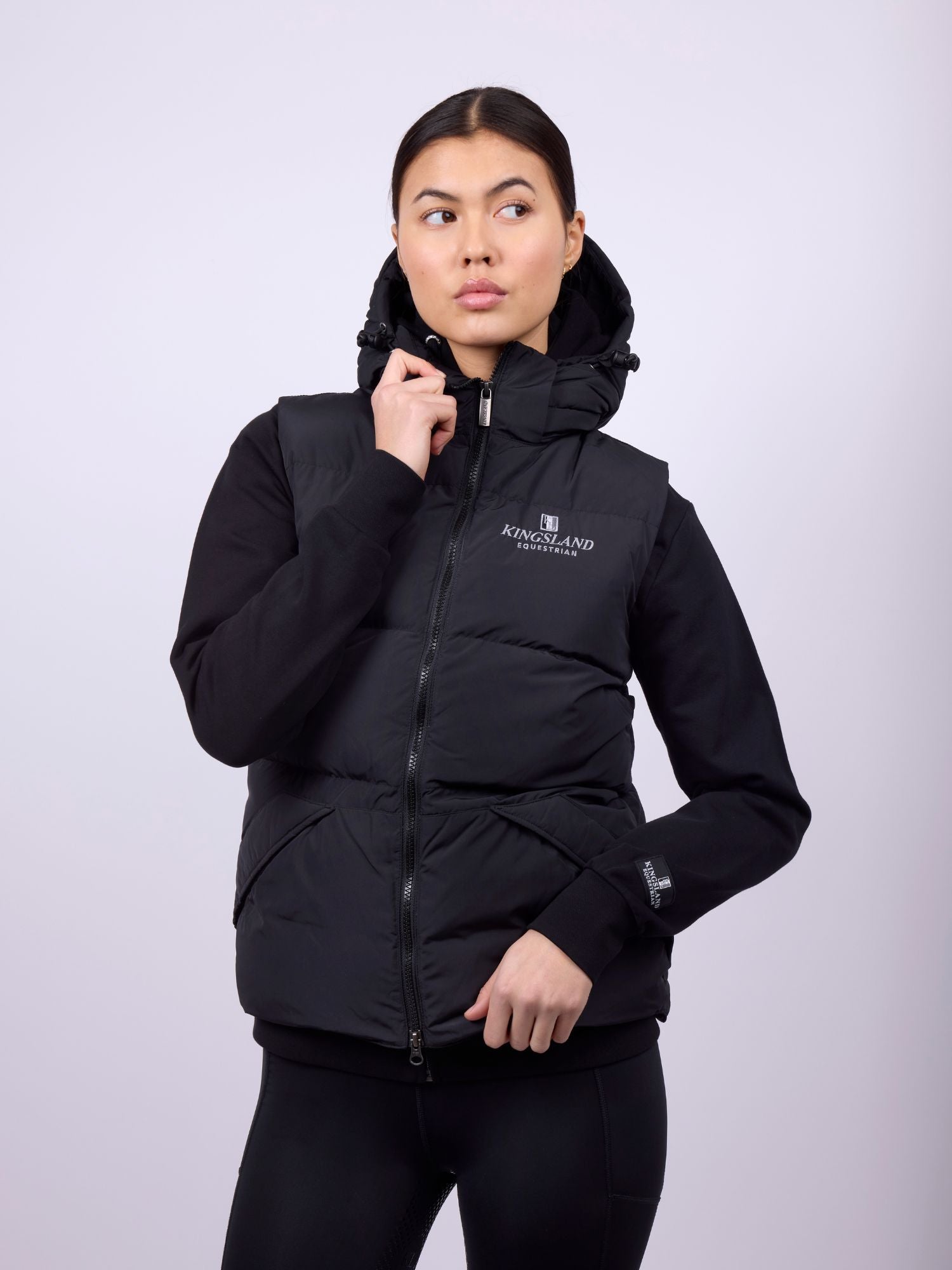 Down Vest Unisex Black