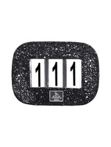 Glitter Nummerlapp Black