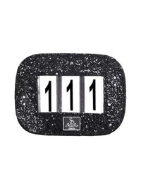 Glitter Nummerlapp Black