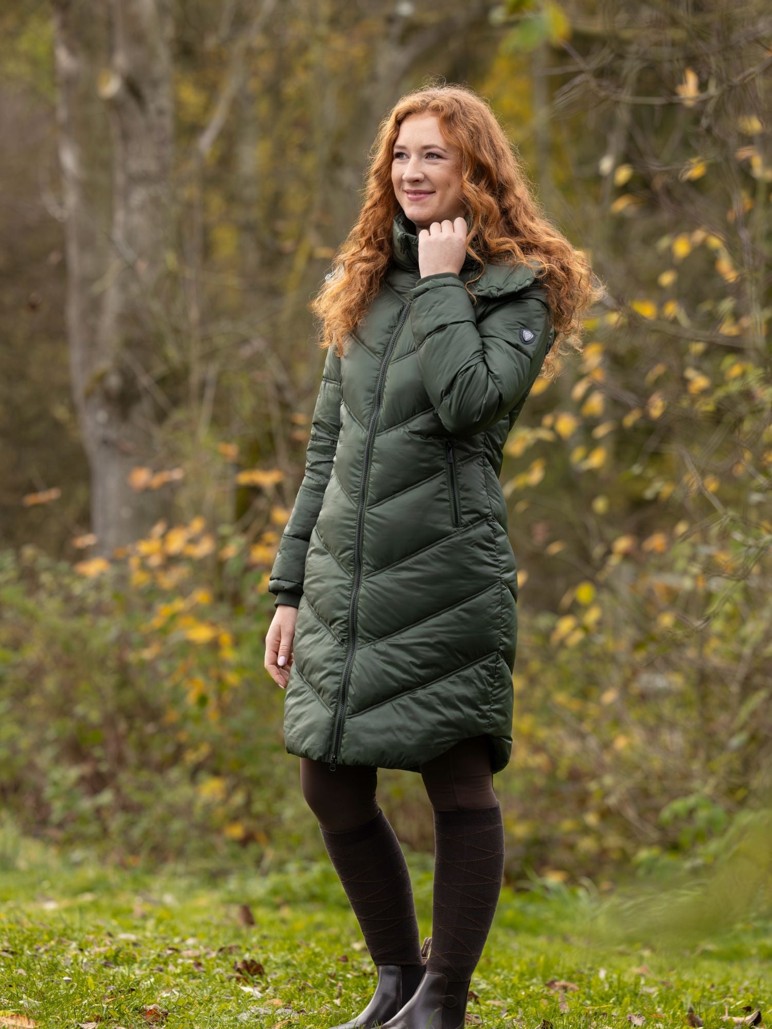 Ladies Quilt Coat Opal Green