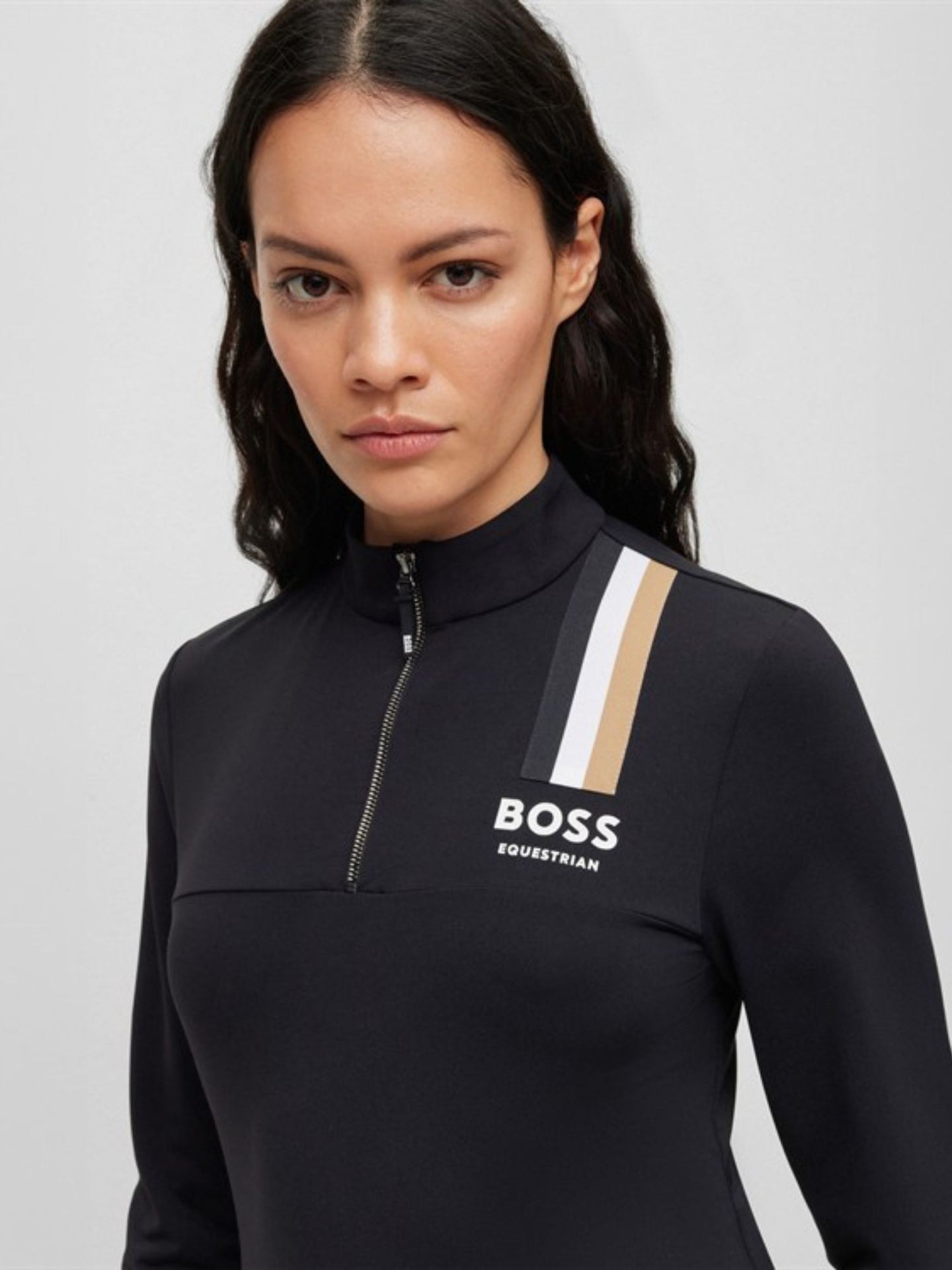 Lia Signature Stripe Training Shirt Svart