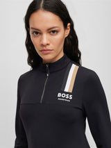 Lia Signature Stripe Training Shirt Svart