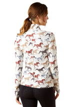 Lowell Womens 3.0 1/4 Zip Baselayer Painted Ponies Print