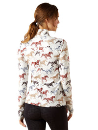 Lowell Womens 3.0 1/4 Zip Baselayer Painted Ponies Print