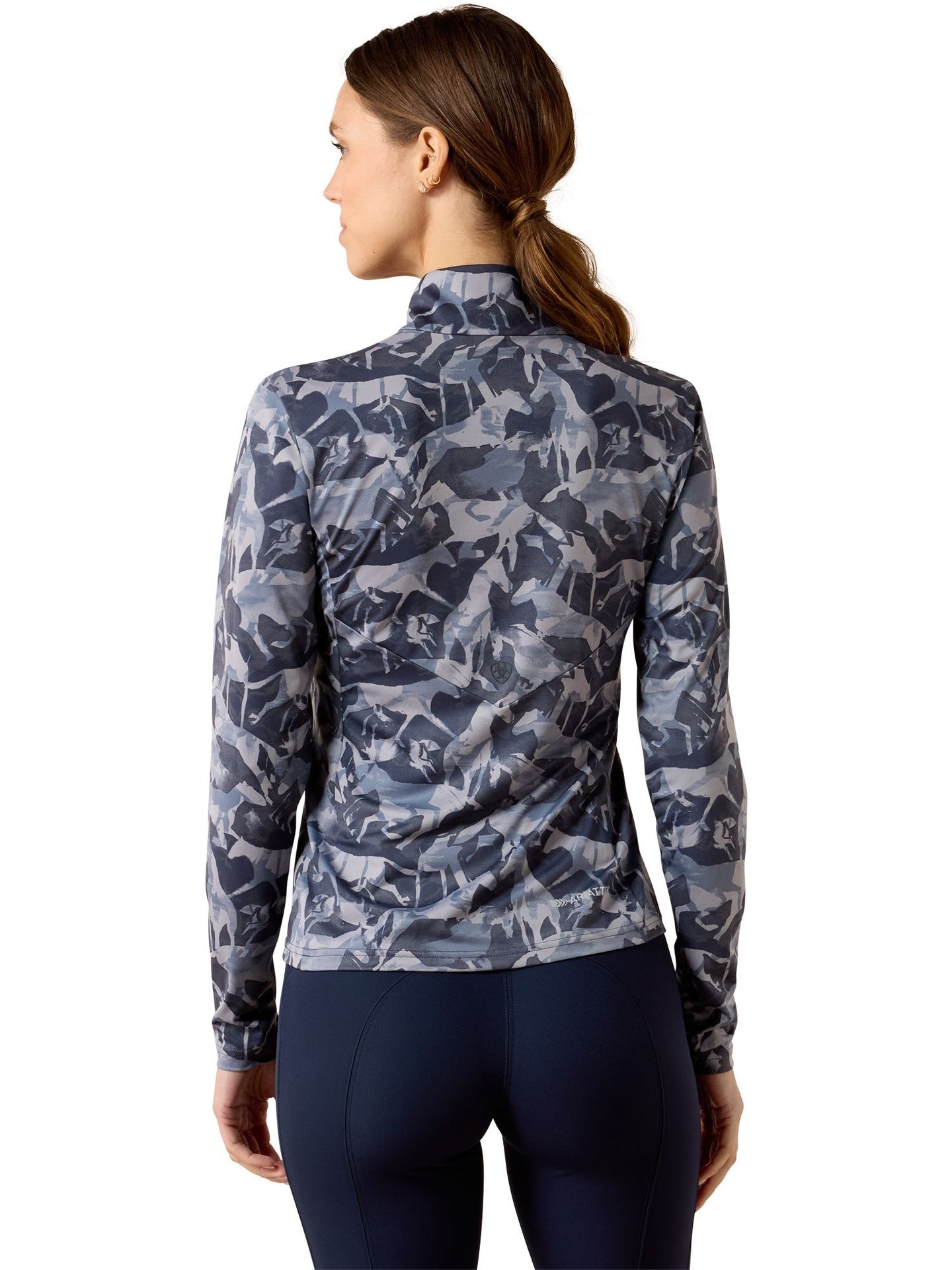 Lunaveil Womens 1/2 Zip Baselayer Polar Coincide Print
