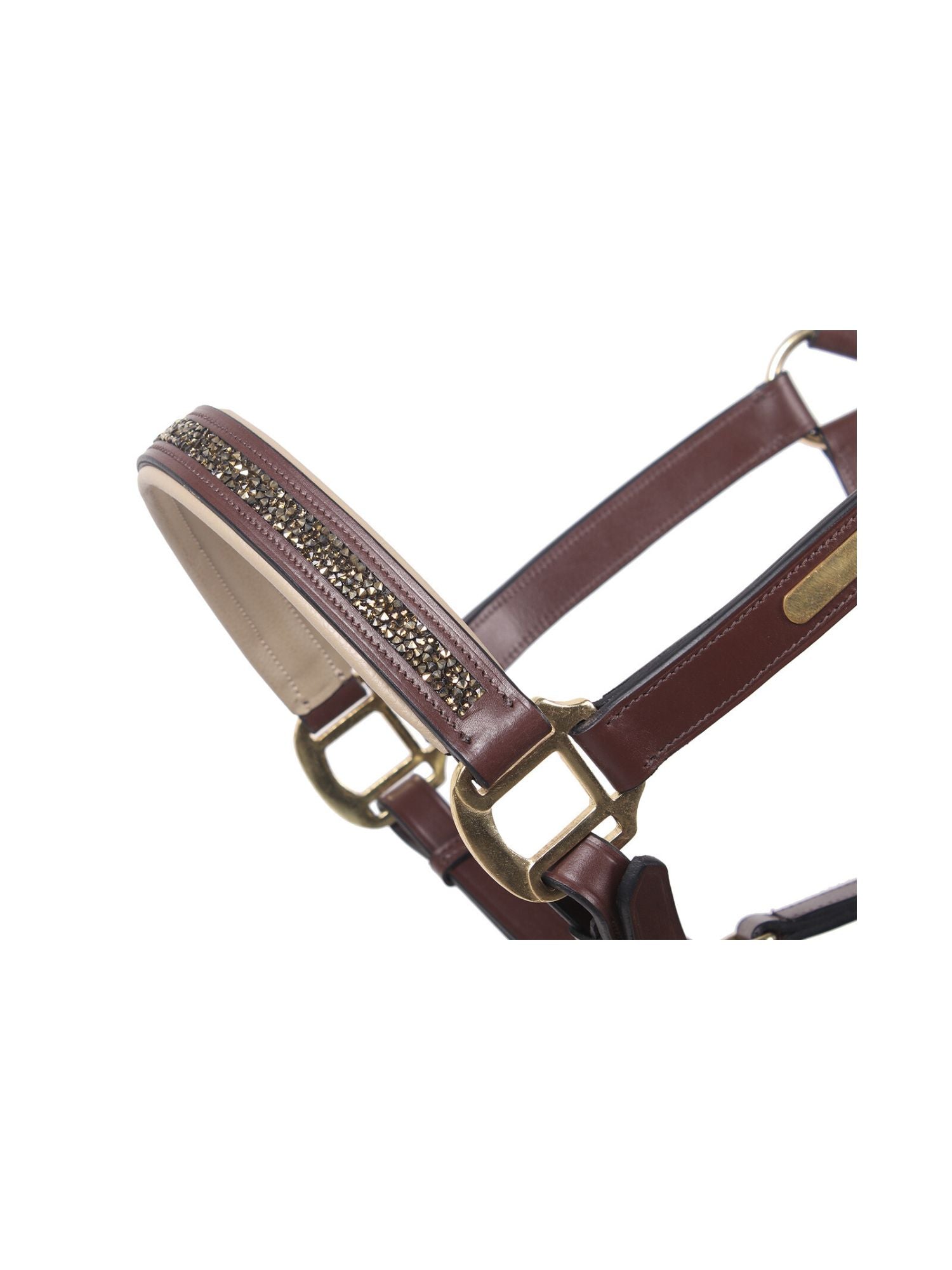 Lädergrimma Lupine Brun/Beige