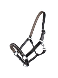 Lädergrimma Lupine Svart/Grå