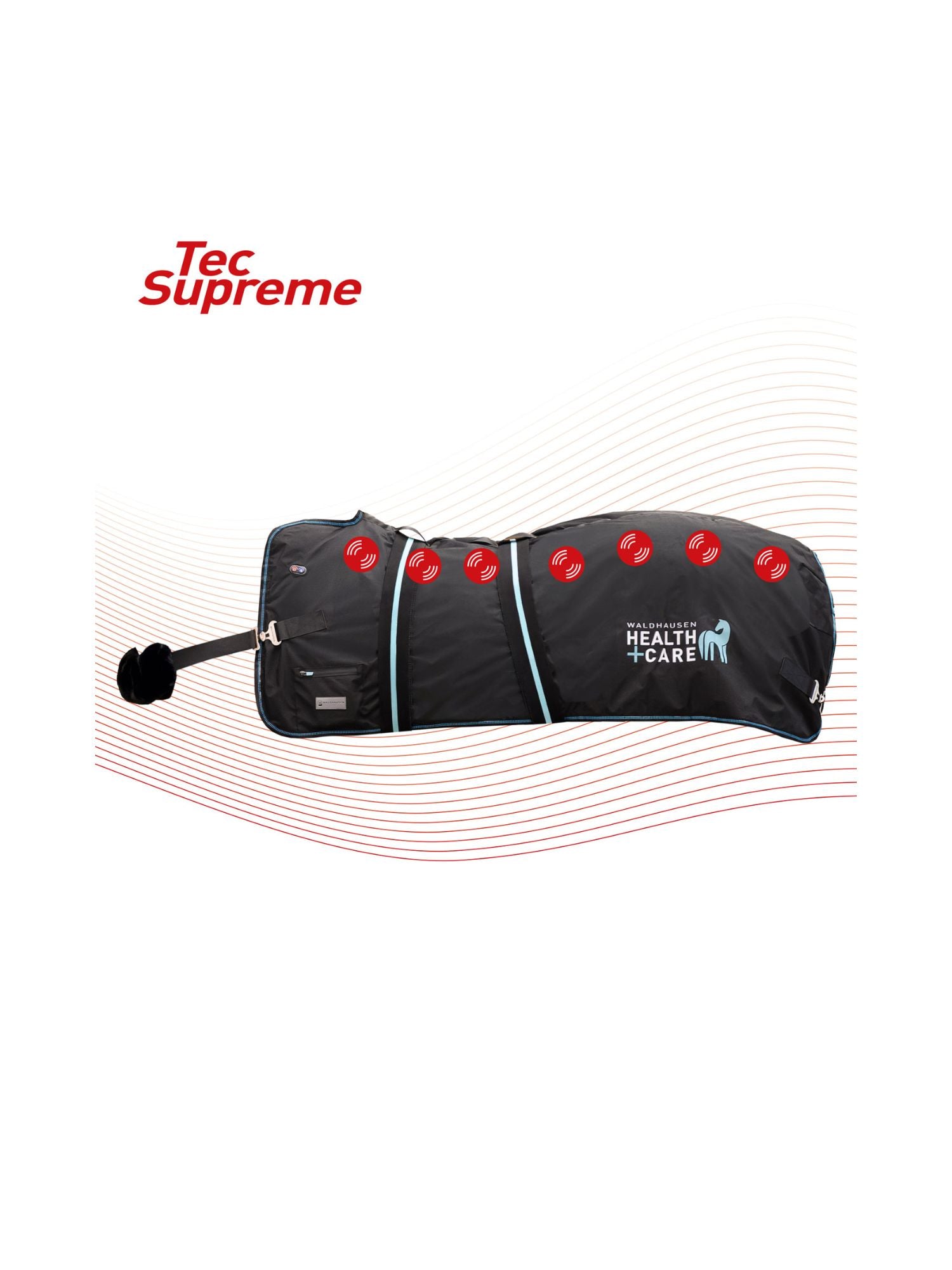 Värme Massagetäcke TecSupreme Svart