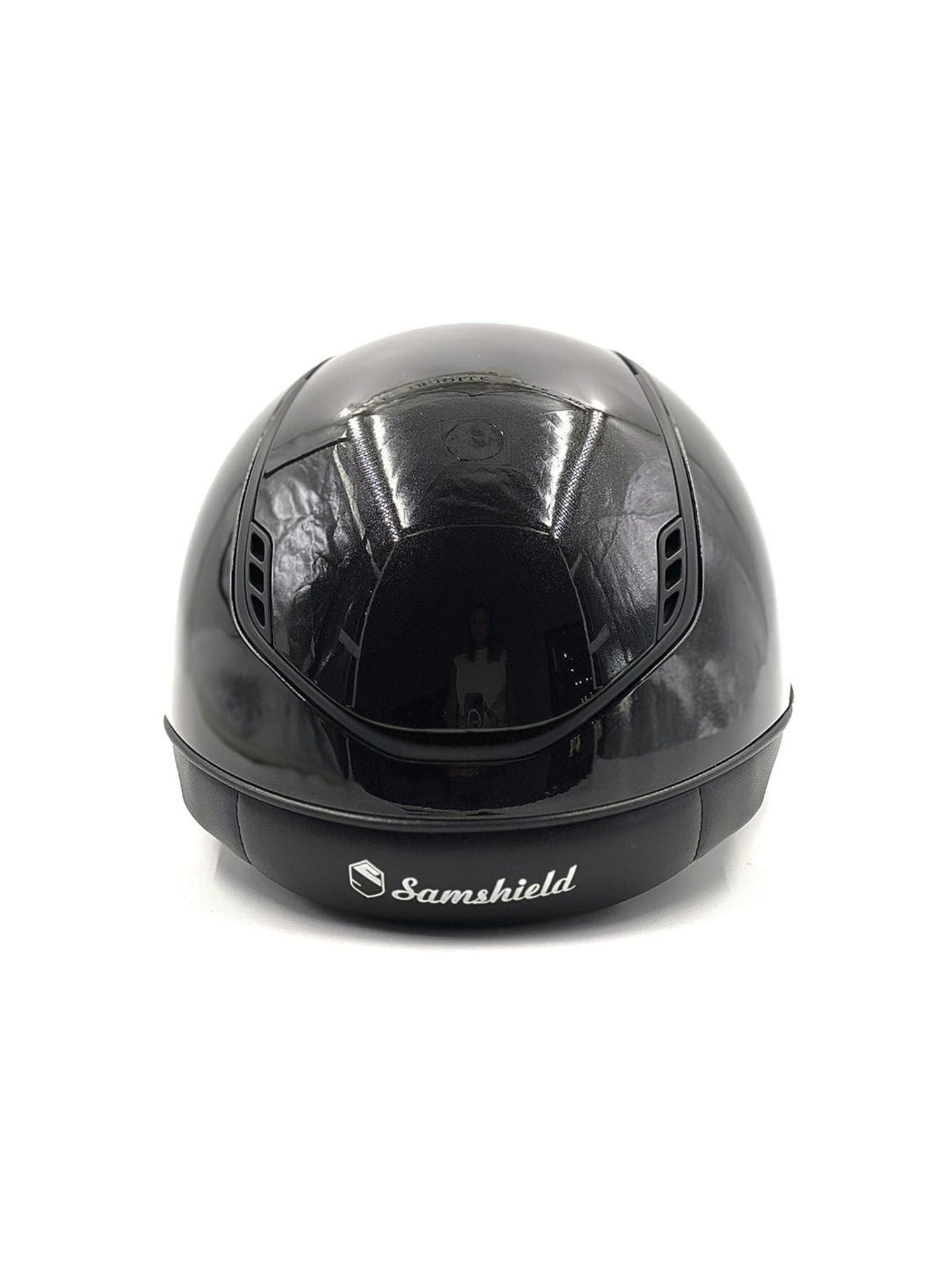 Ridhjälm Miss Shield 2.0 Glossy FB Pearl Drops Svart