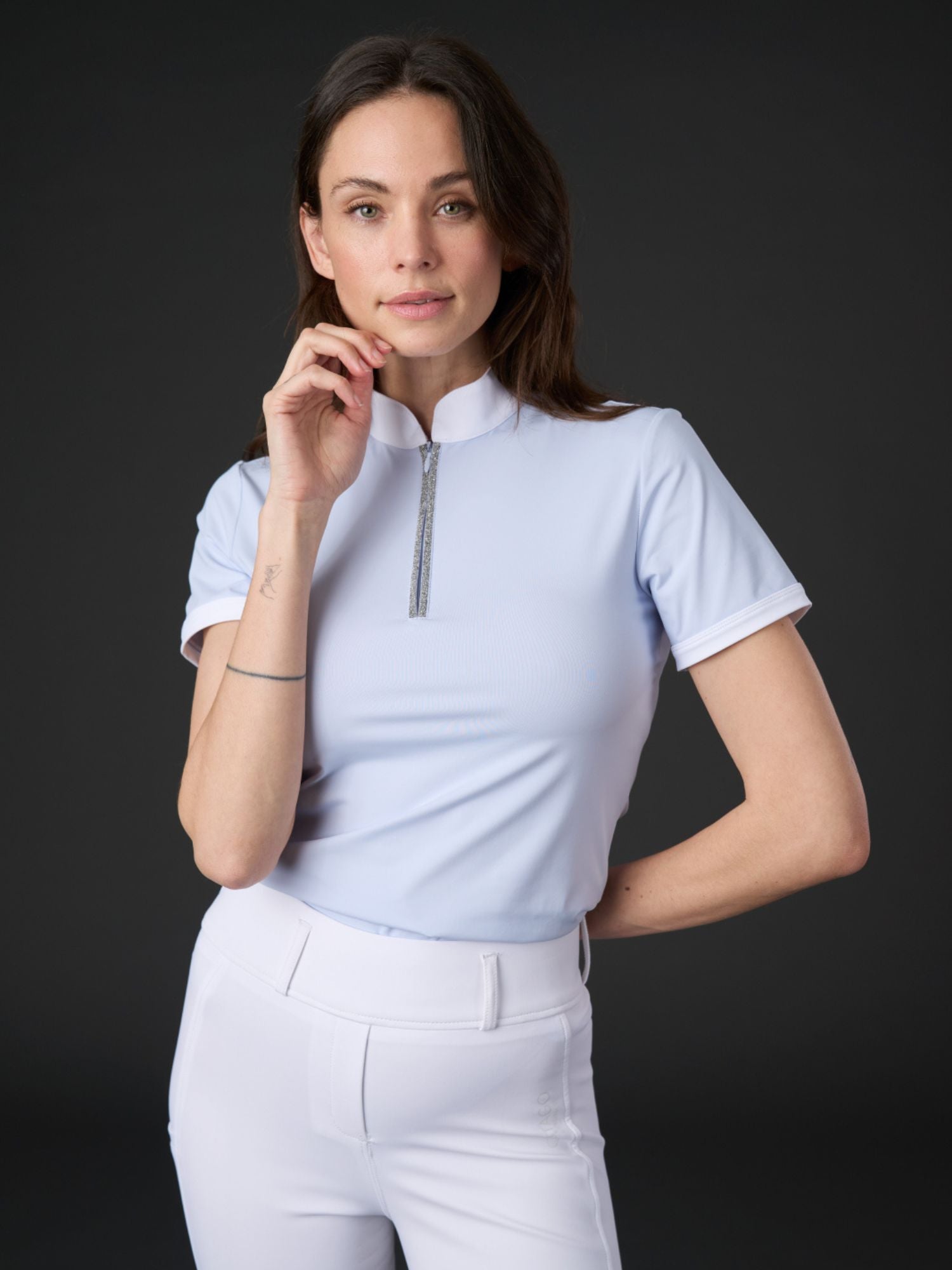 Nice Short Sleeve Blouse Xenon Blue