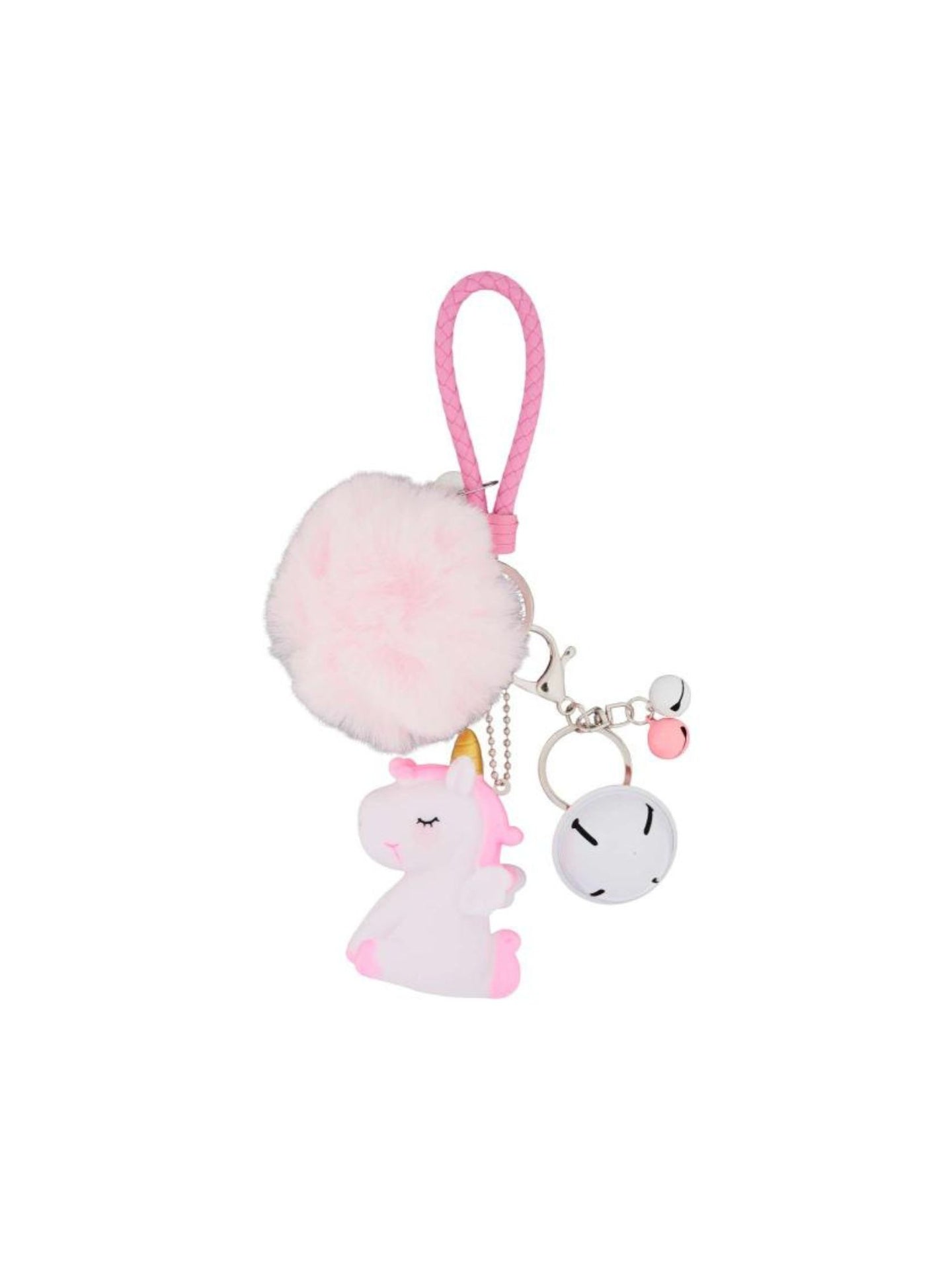 Unicorn Pom Pon Nyckelring Kids Fairy Tale