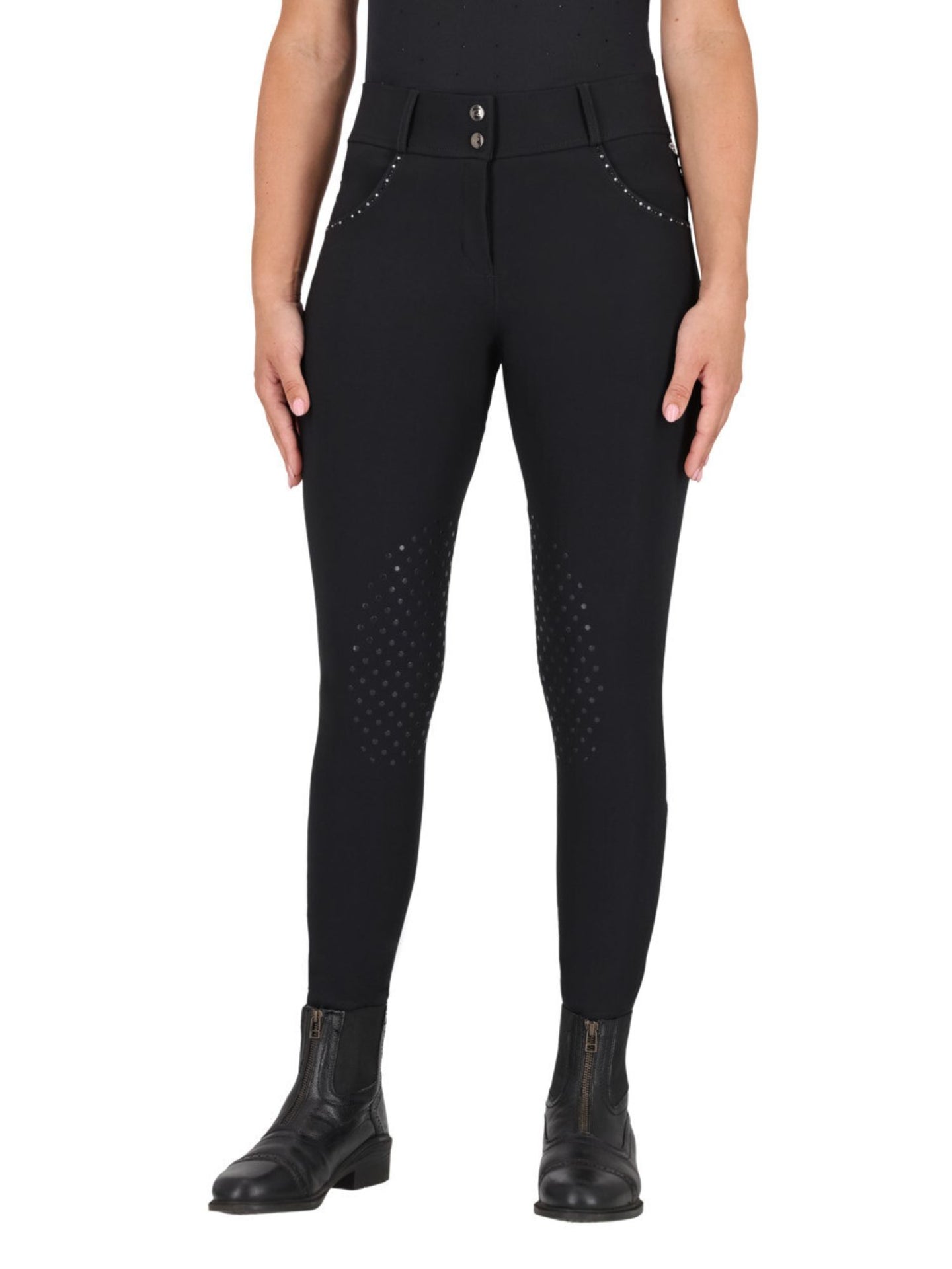 Ridbyxa Knä Grip Oakleigh Svart