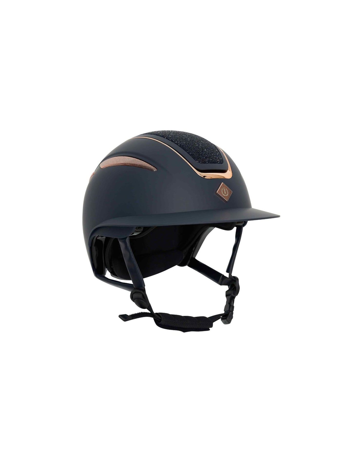 Olania Deluxe Big Visor Ridhjälm Navy Rosegold