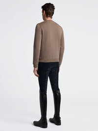 Orbit Mens Crew Neck Cotton Sweatshirt Walnut