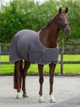 Fleecetäcke Med Silverfläta Grå/Silver