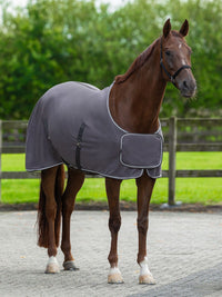 Fleecetäcke Med Silverfläta Grå/Silver