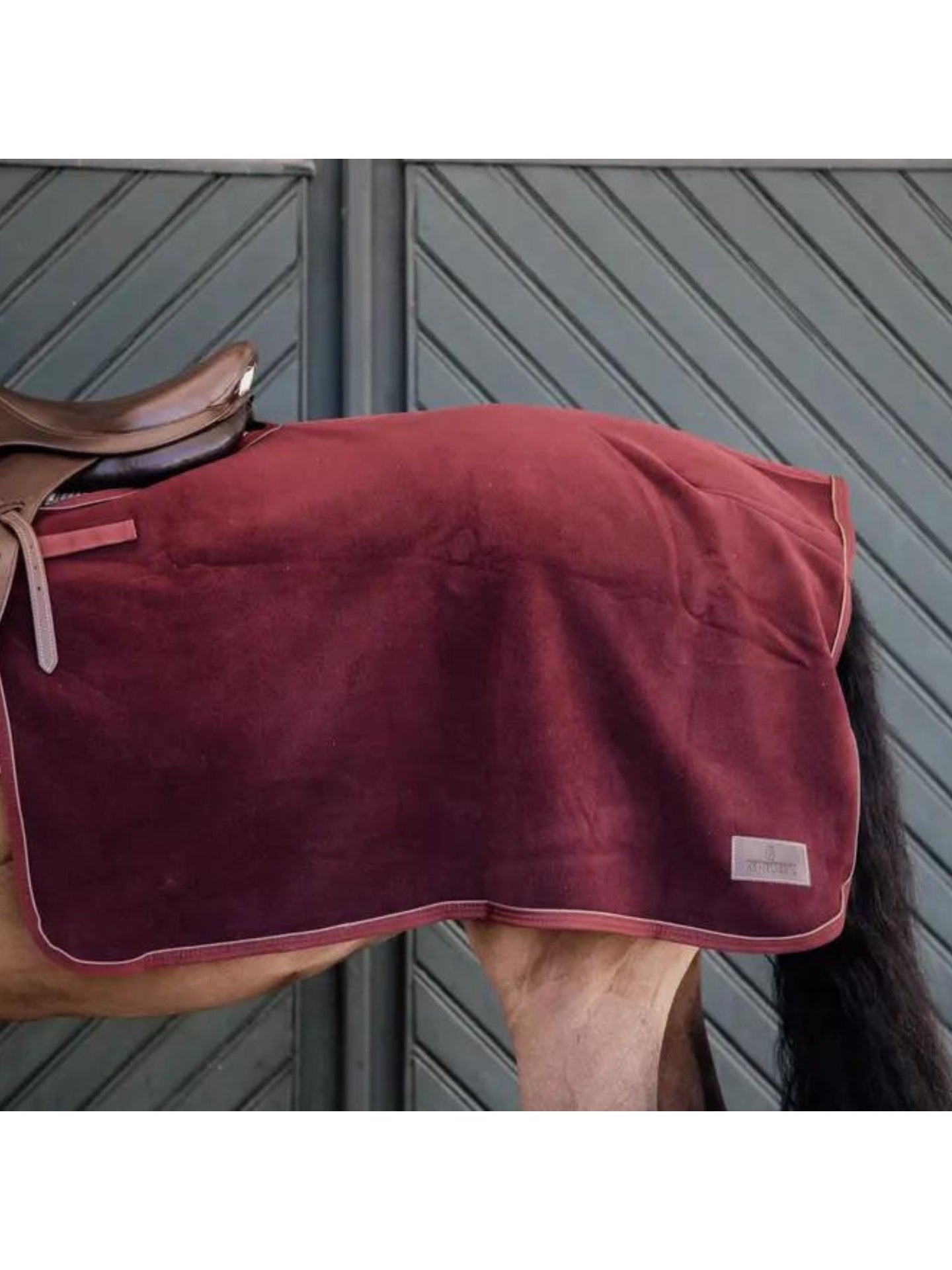 Quater Rug Heavy Fleece Bordeaux