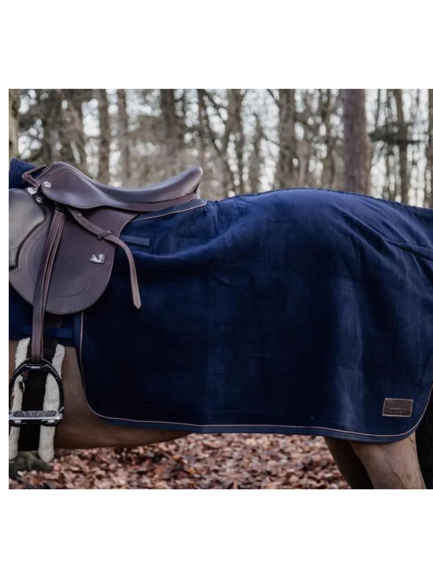 Quater Rug Heavy Fleece Navy