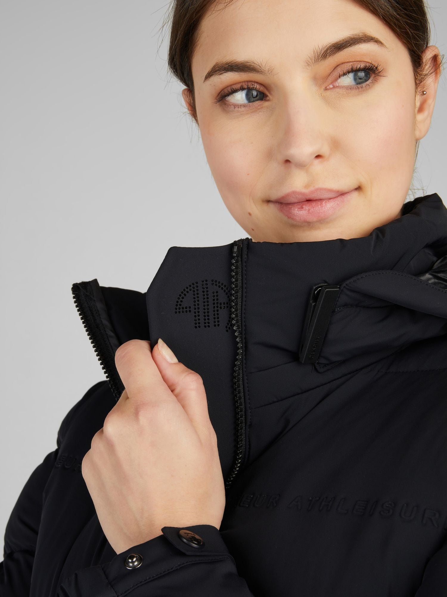 Quilt-Jacket Athleisure Svart