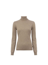 Radina Turtleneck Knitted Wool Hazel Melange