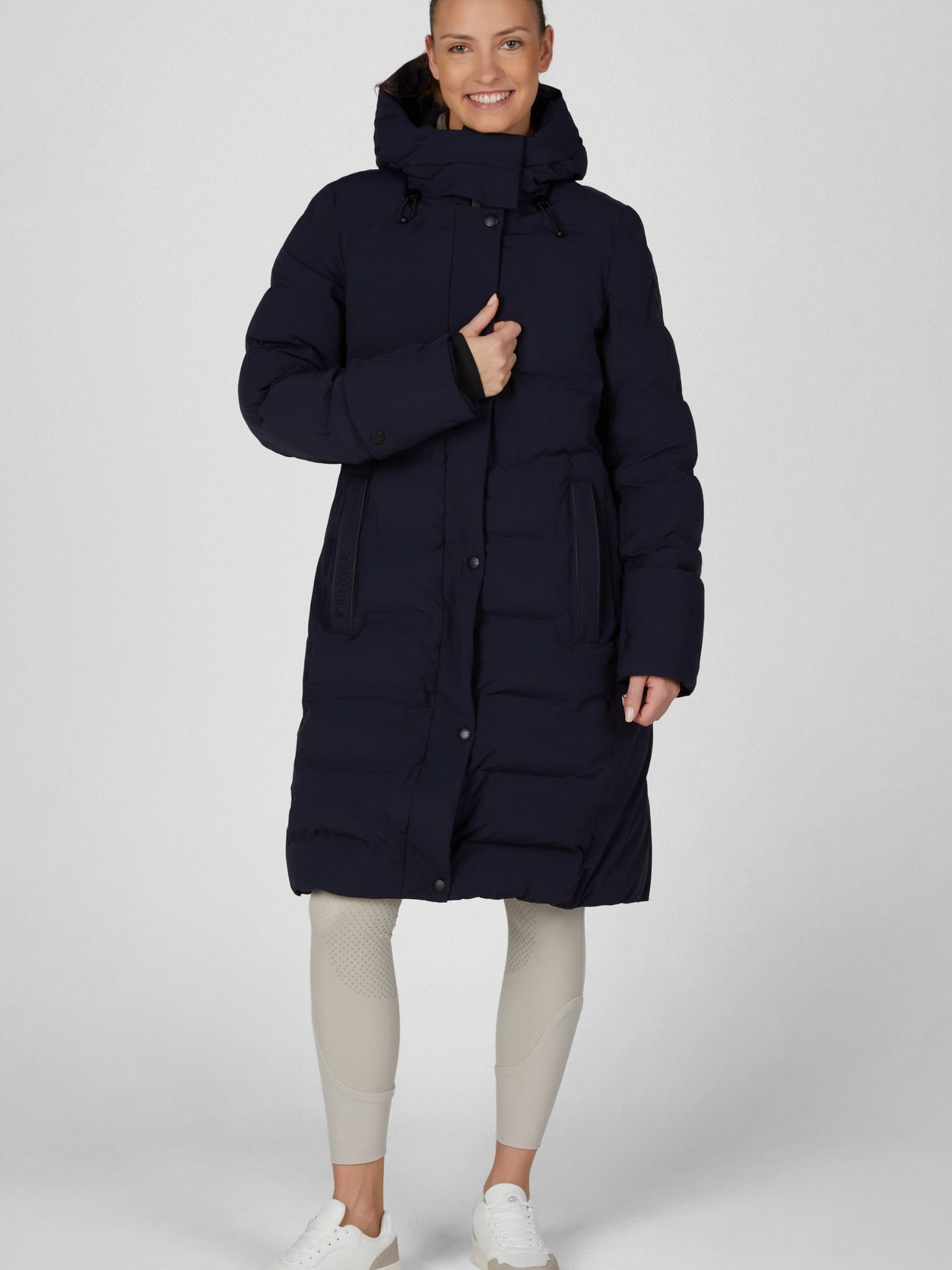 Raincoat Quilted Navy Blue