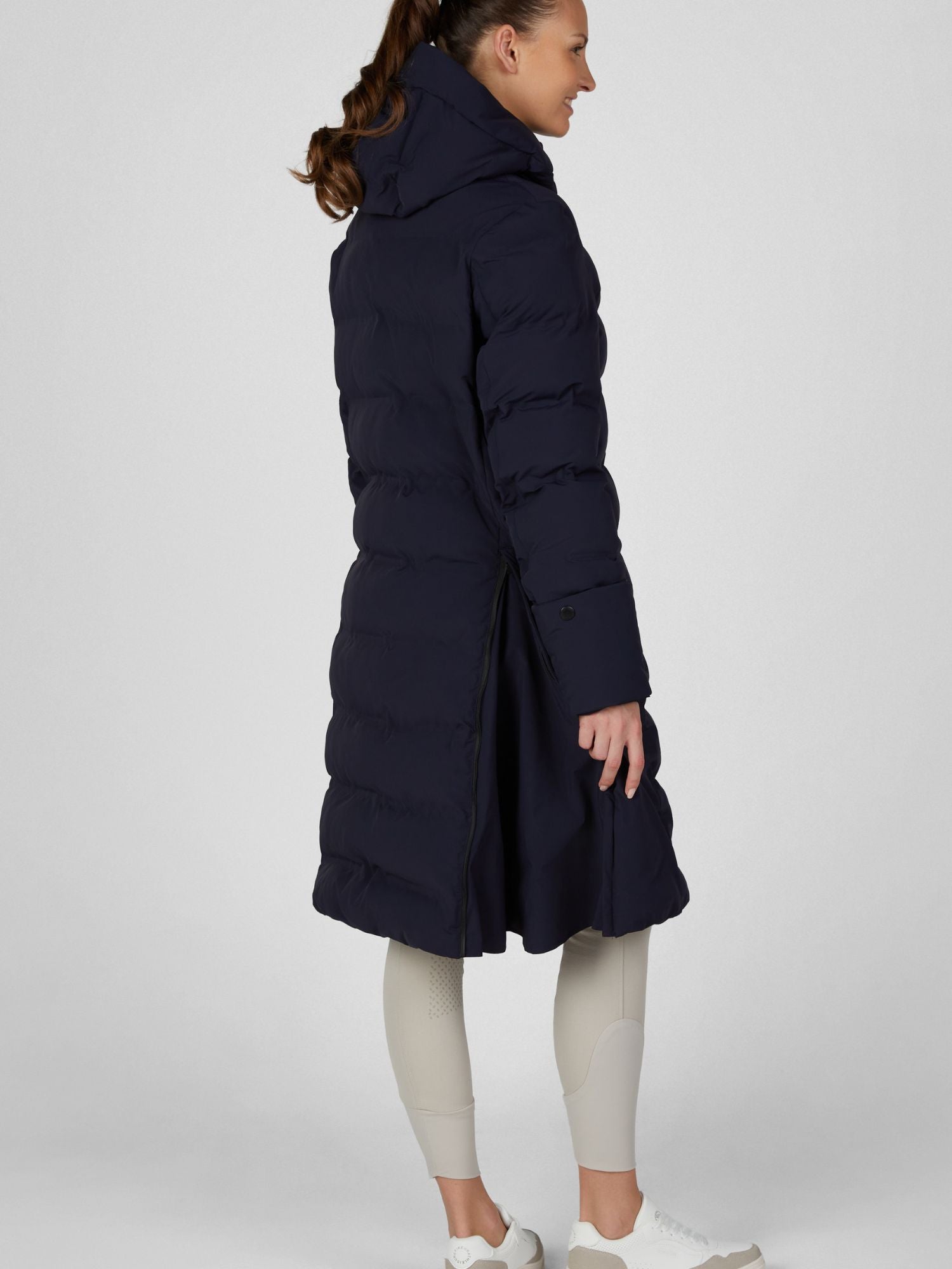 Raincoat Quilted Navy Blue