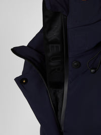 Raincoat Quilted Navy Blue