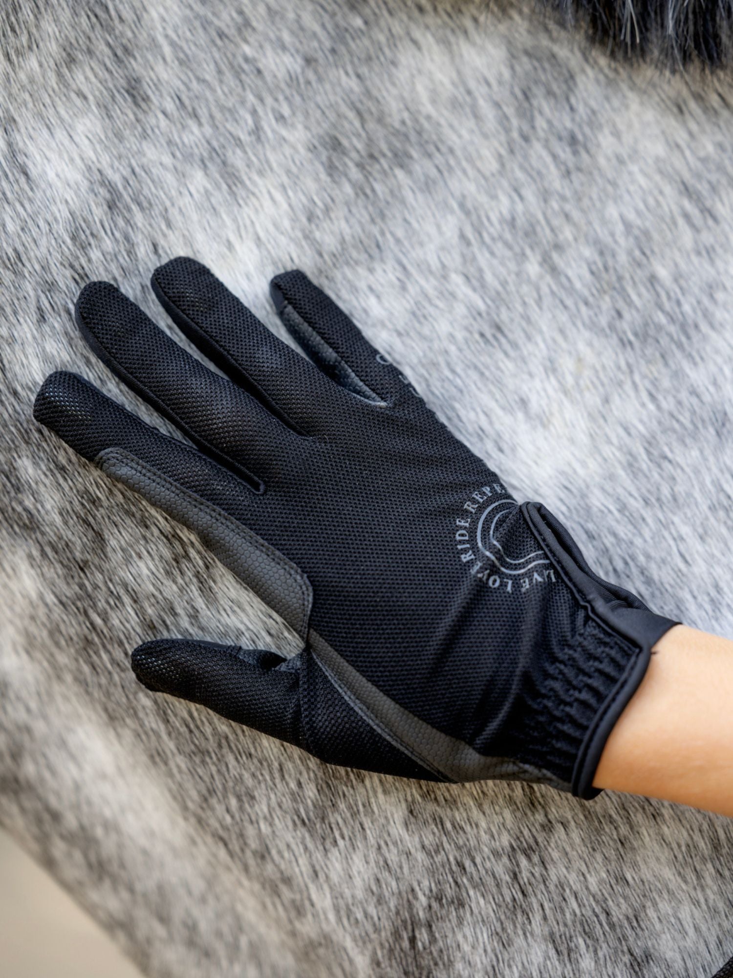 Ridhandskar Terina Mesh Svart