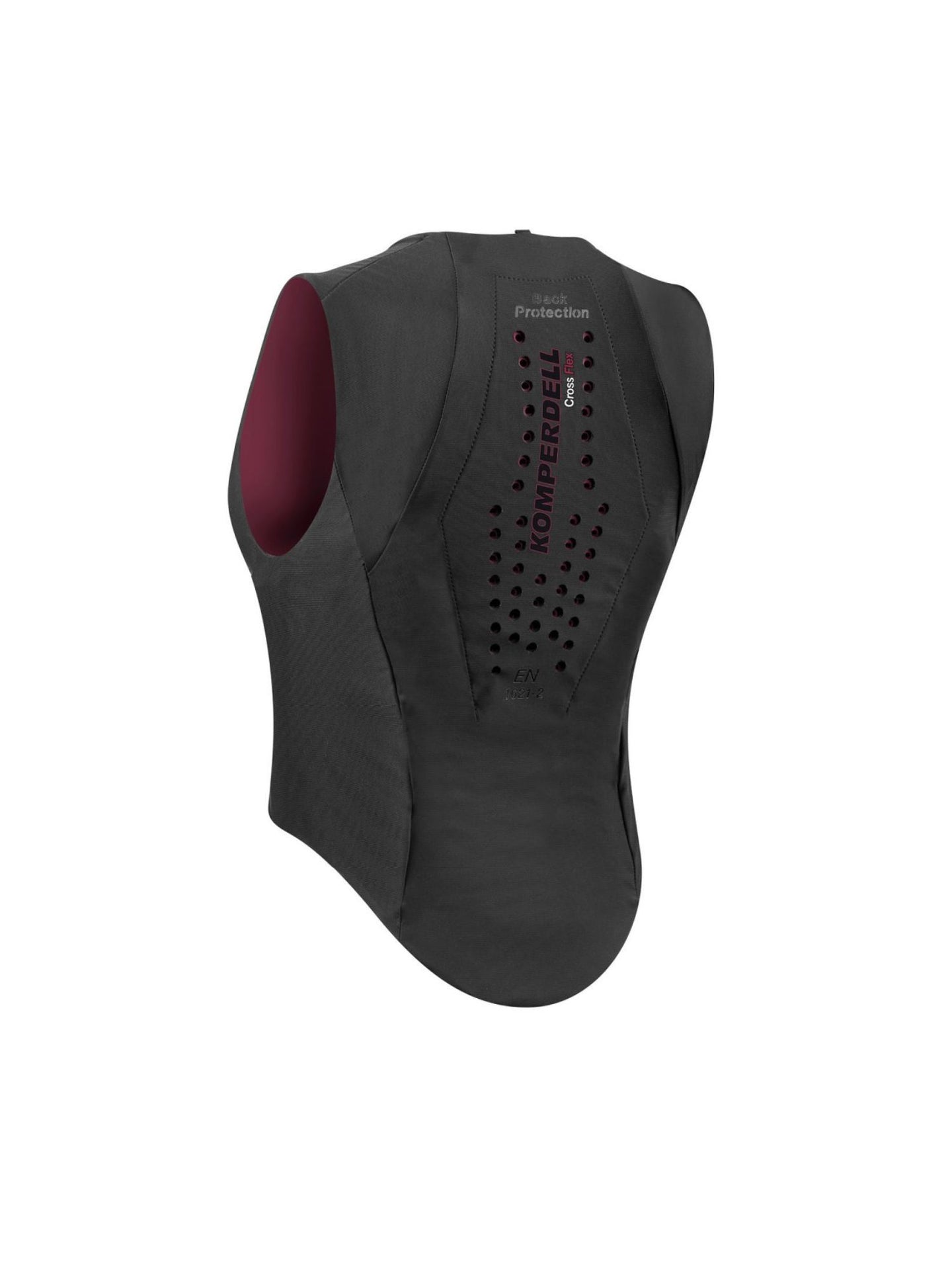 Ryggskydd Ballistic Flex Fit Slim Svart/Bordeaux