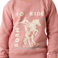 Junior Rider Sweatshirt Rose Wine Heater