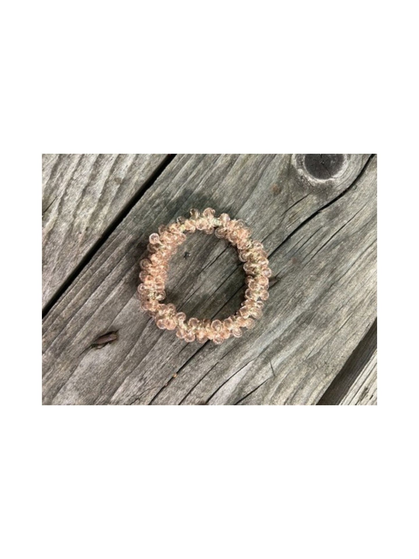 Crystal Scrunchie Rose