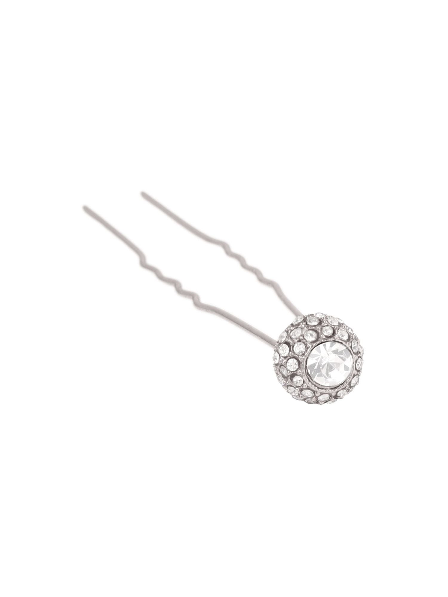 Diamond Hairpin Silver