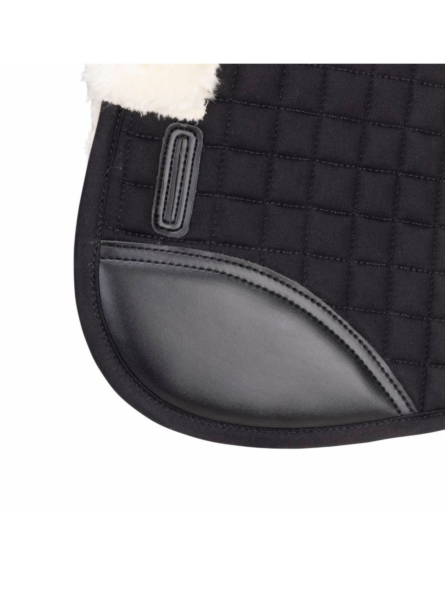 Sadelpad Deluxe Supafleece Svart/Natur