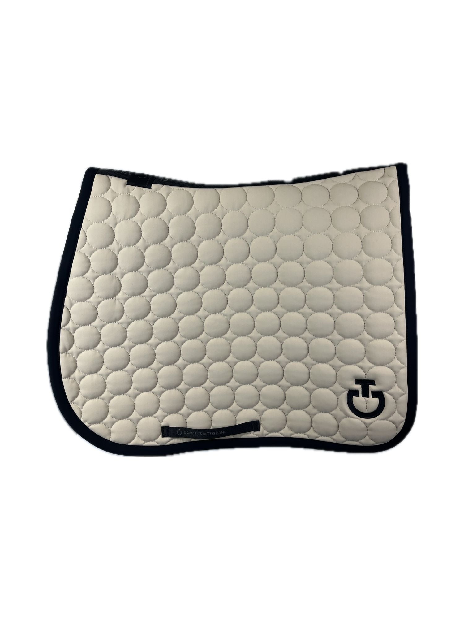 Circle Quilted Saddle Pad Beige