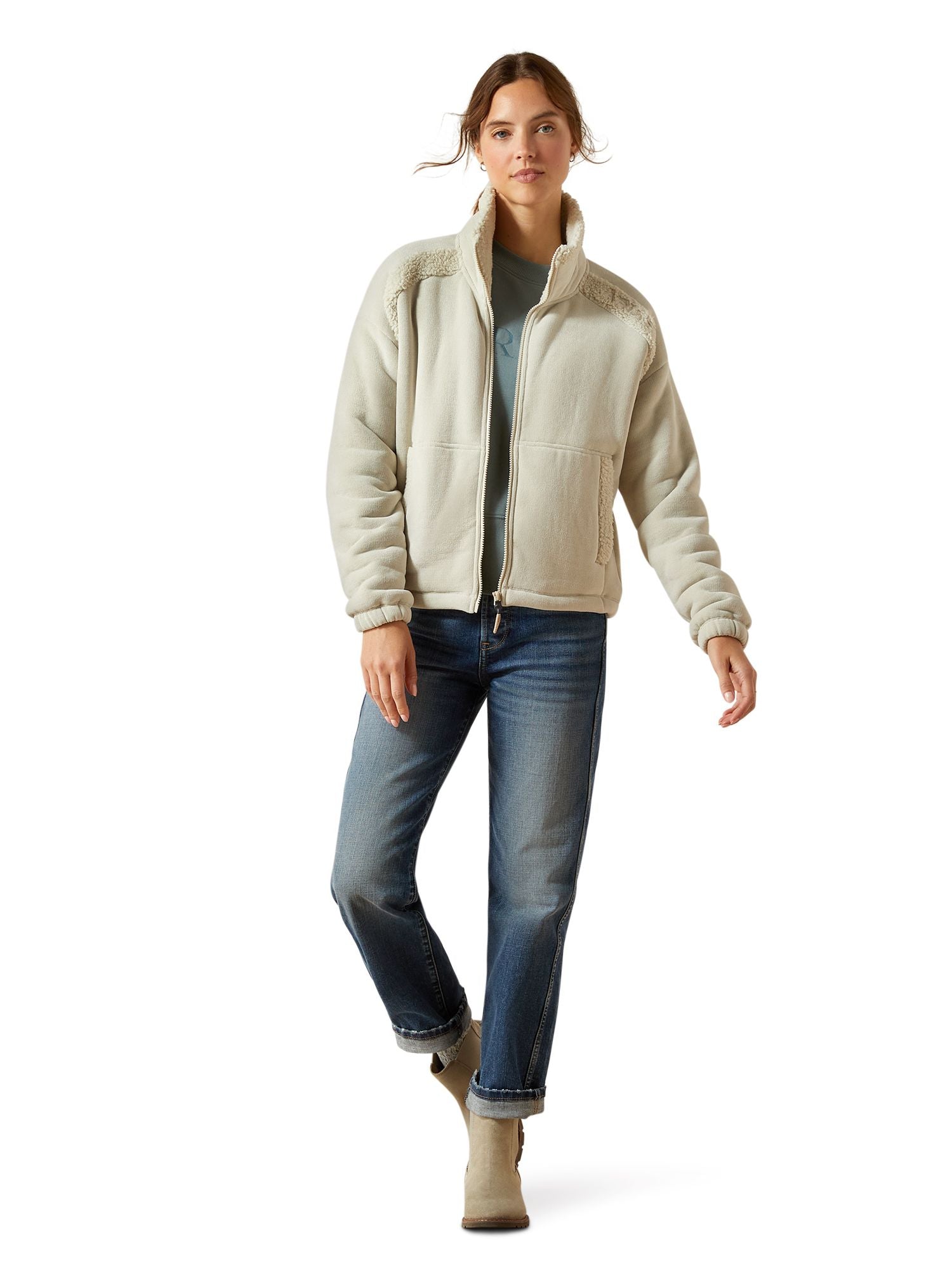 Sweater Full Zip Lafayette Pelican