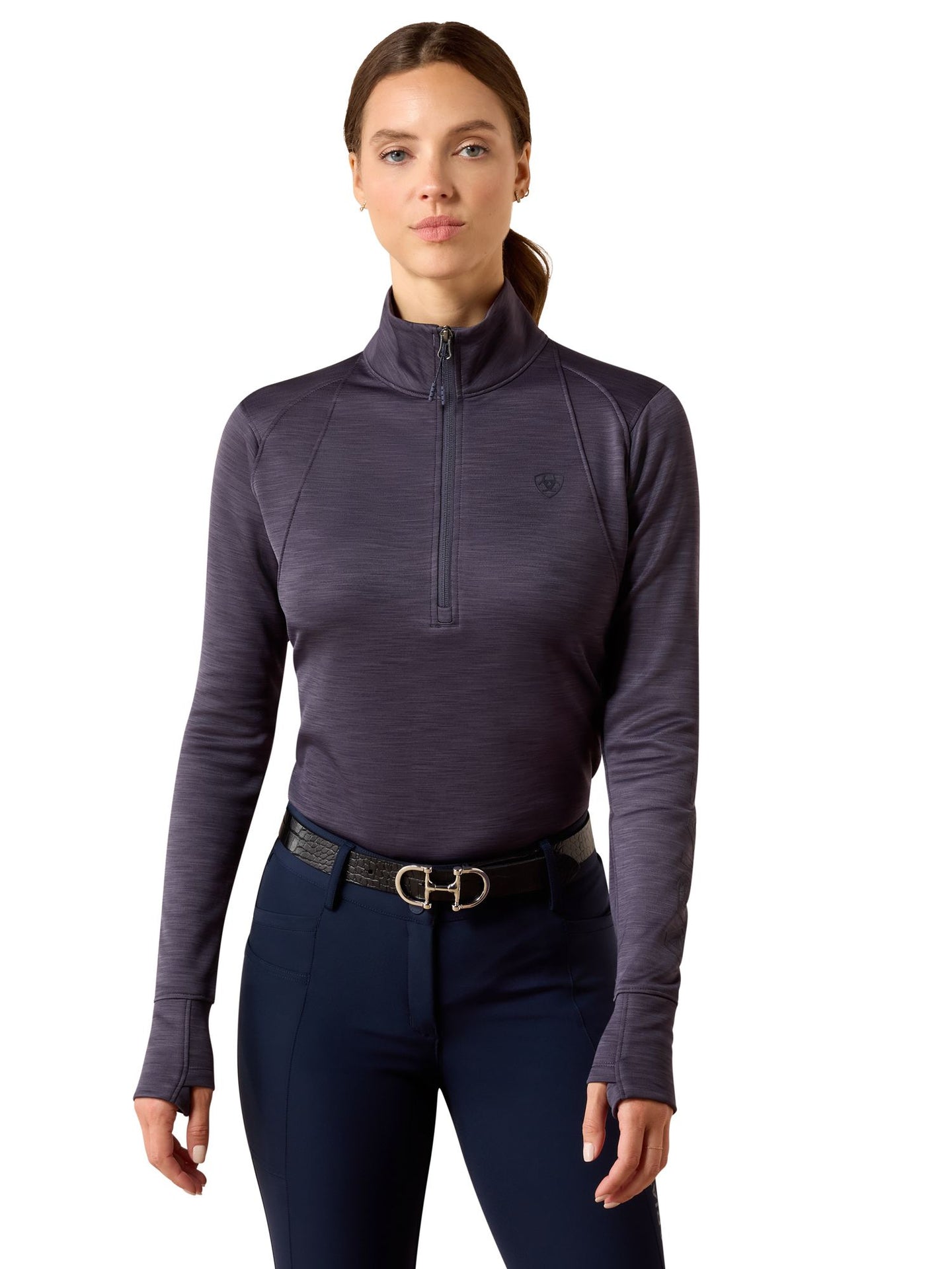 Team EQ Womens 1/2 Zip Pullover Odyssey Grey