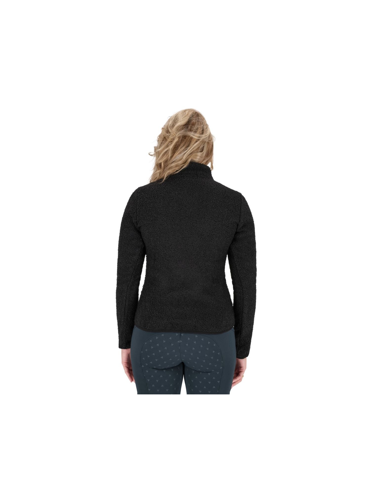 Sweater Half Zip Teddy Svart