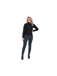 Sweater Half Zip Teddy Svart