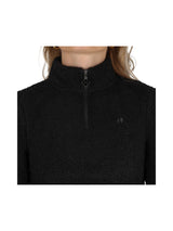 Sweater Half Zip Teddy Svart
