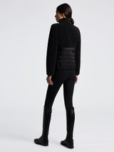 Teddy Bear Fleece + Nylon Zip Up Svart