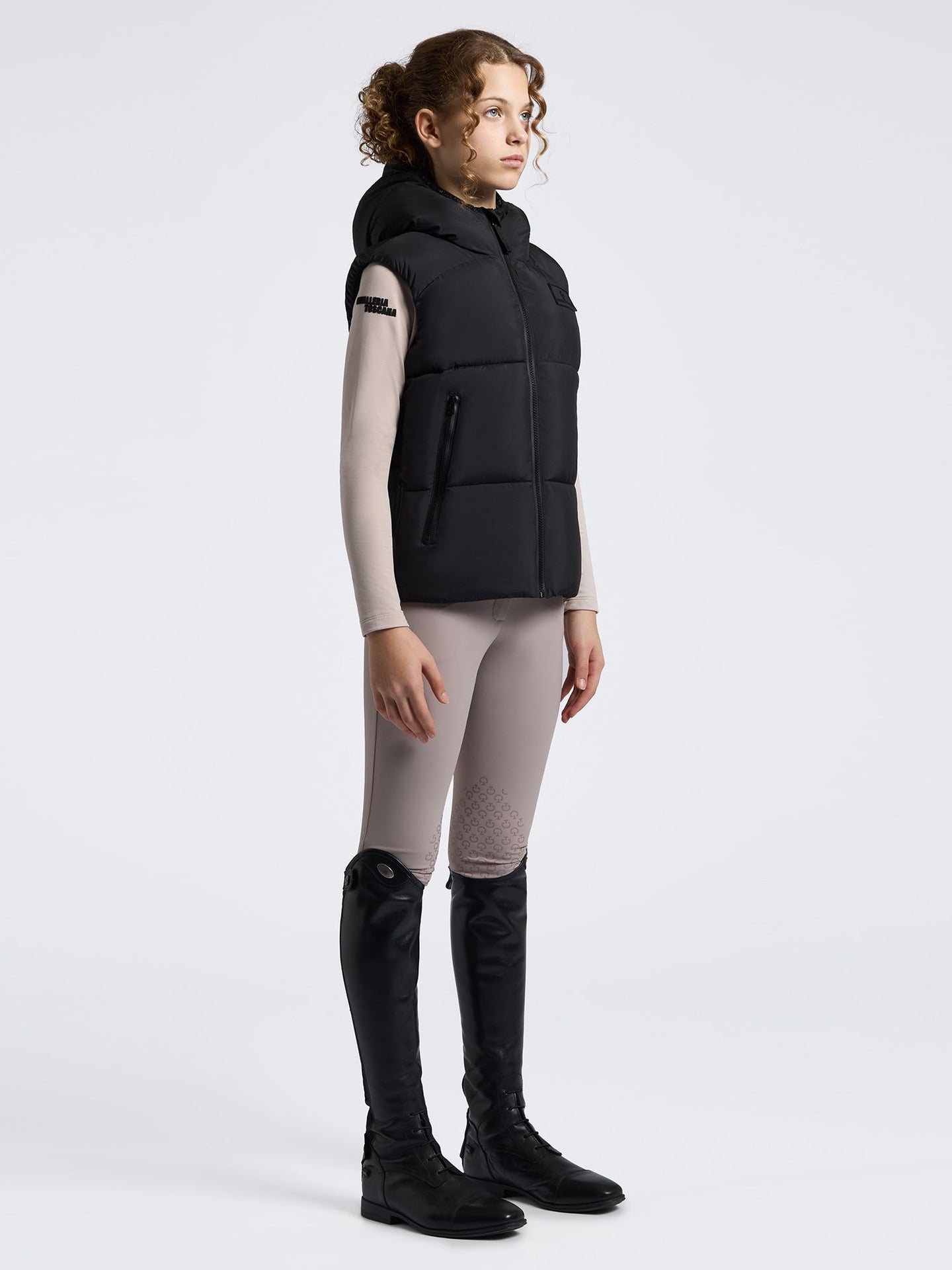 Unisex Puffer Junior Väst Black