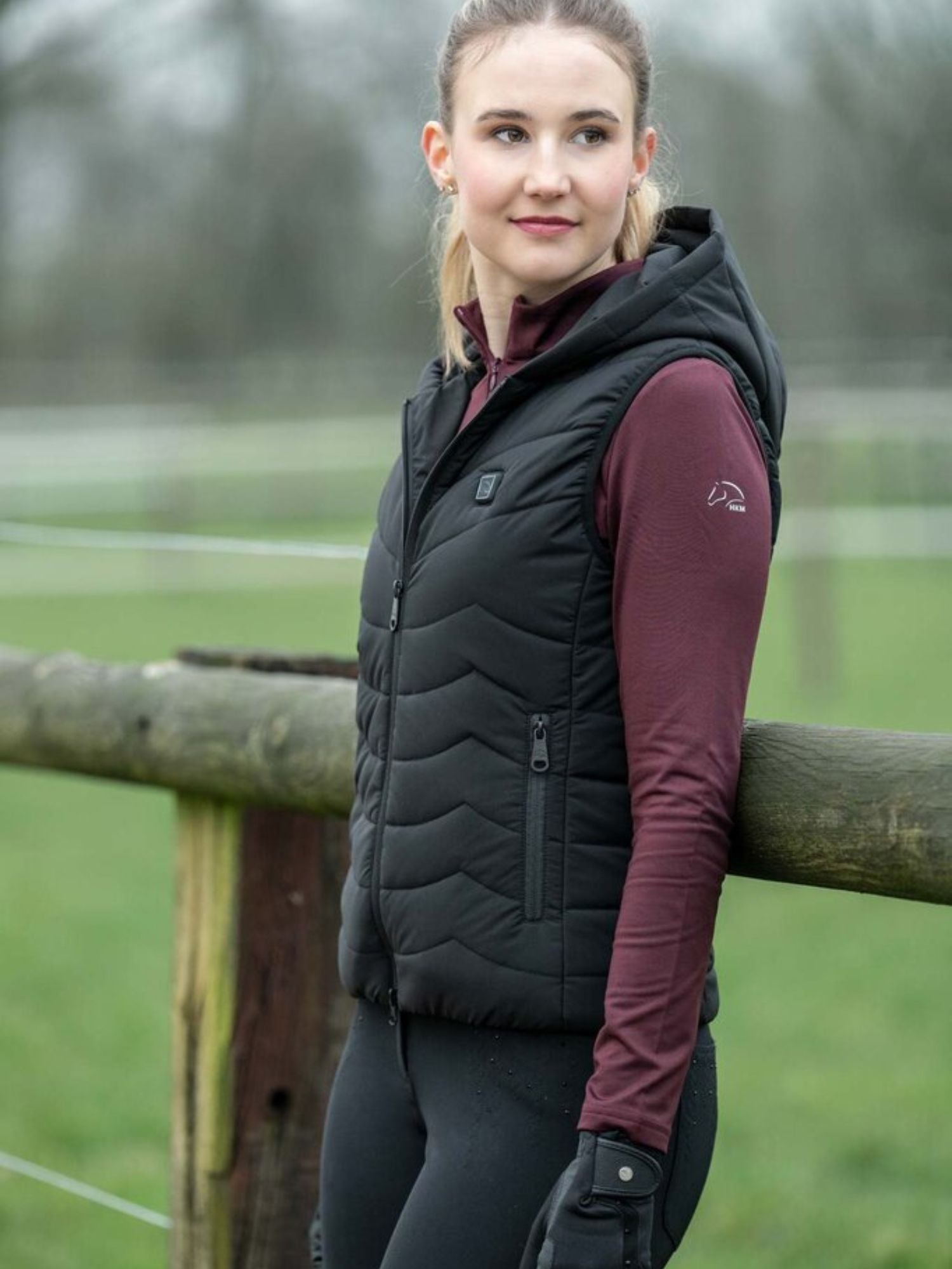 HighTemperature Heating Vest Svart