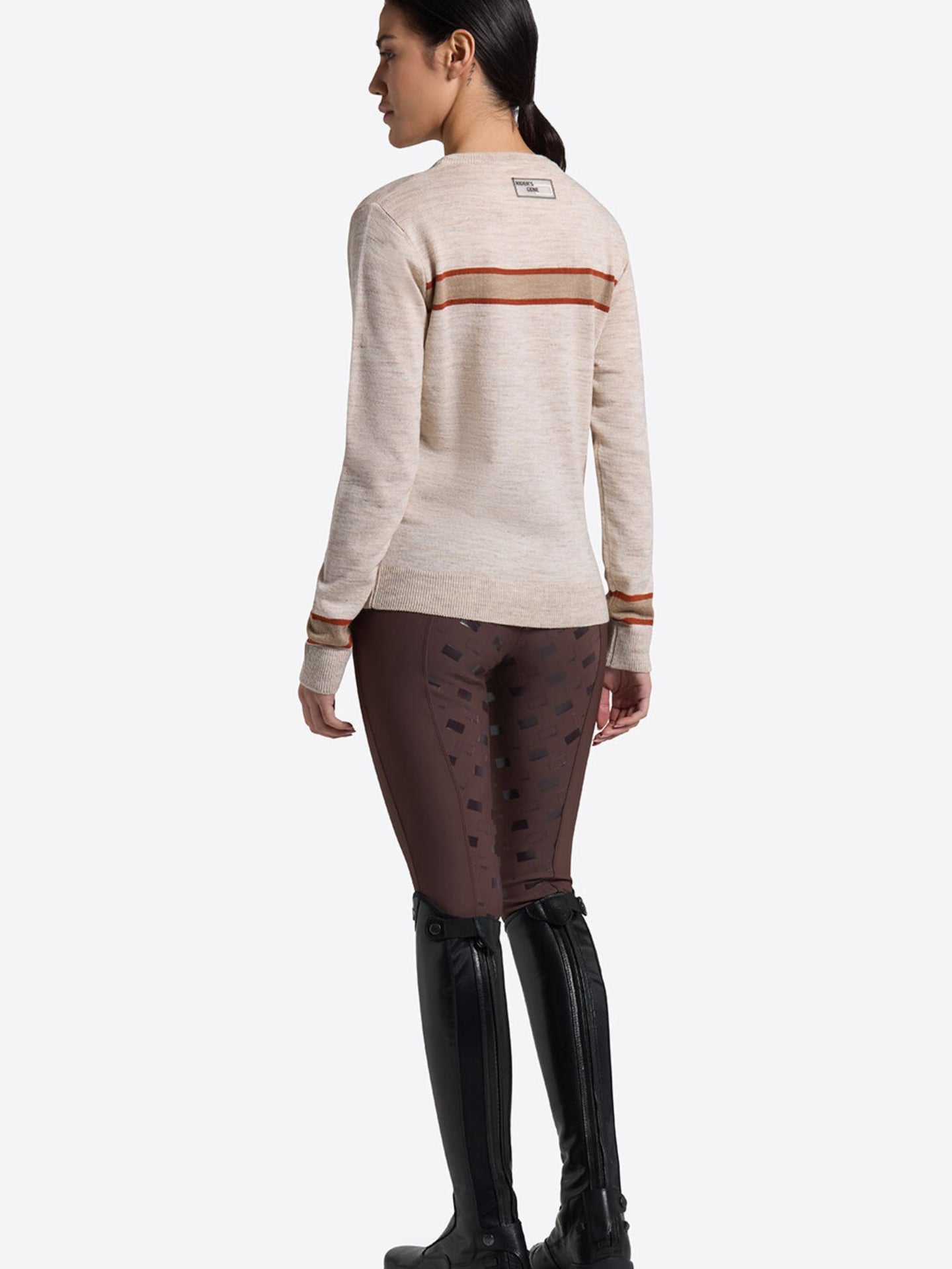 Wool Blend Crew Neck Sweater Sandshell