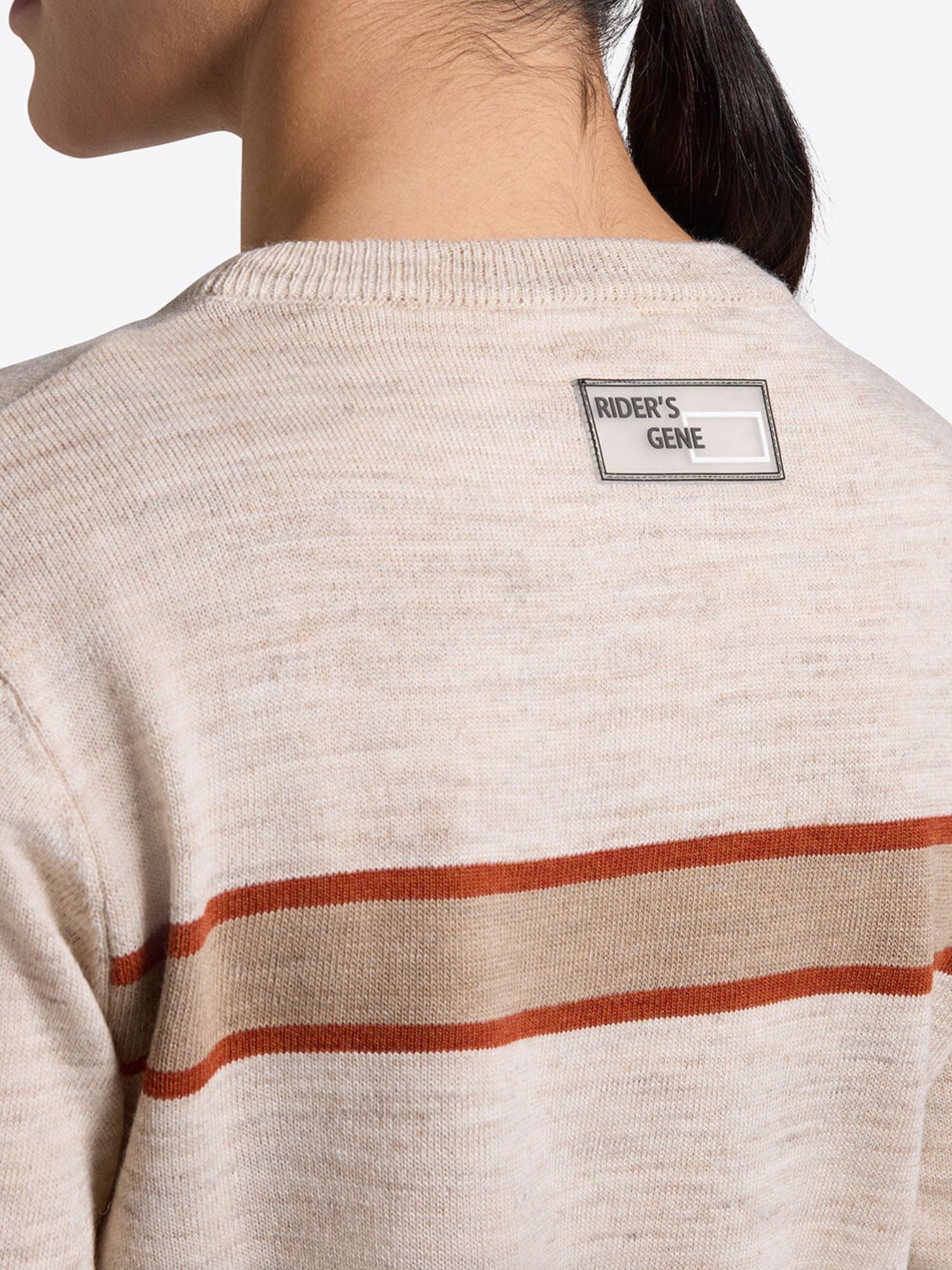 Wool Blend Crew Neck Sweater Sandshell