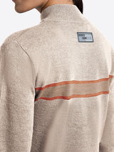Wool Blend Half Zip Sweater Sandshell